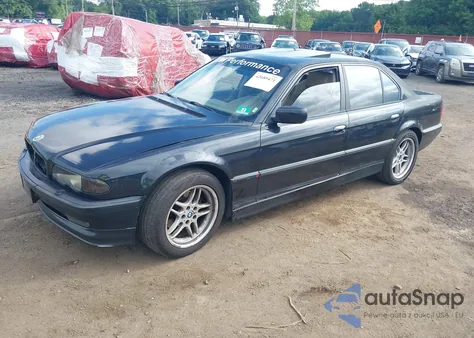 2001 BMW 740Ia z USA, uszkodzony, nr VIN WBAGG83411DN85413